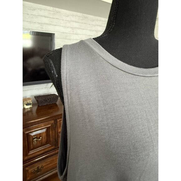 American eagle Heather Gray Open Back Athletic Tank Top Womens Size M - Picture 4 of 9
